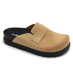   Leon Comfortstep 6001 bézs női bőr klumpa 36-41- Birkenstockhoz hasonlatos talppal