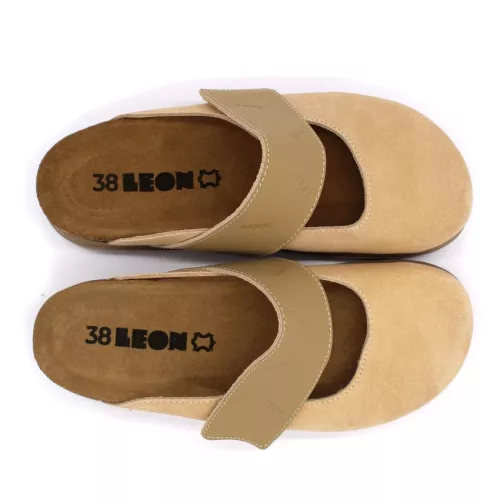 Leon Comfortstep 6002 bézs női bőr klumpa 36-41 anatómiai kialakítású