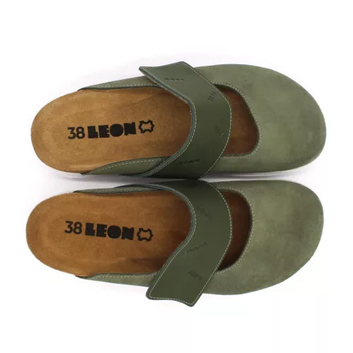 Leon Comfortstep 6002 zöld női bőr klumpa 36-41 anatómiai kialakítású