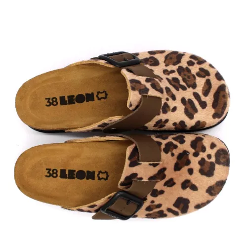 Leon Comfortstep 6003 barna női bőr klumpa 36-40- Birkenstockhoz hasonlatos talppal