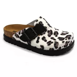   Leon Comfortstep 6003 fehér női bőr klumpa 36-41- Birkenstockhoz hasonlatos talppal