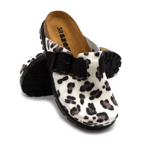 Leon Comfortstep 6003 fehér női bőr klumpa 36-41- Birkenstockhoz hasonlatos talppal