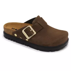   Leon Comfortstep 6006 barna női bőr klumpa 36-40- Birkenstockhoz hasonlatos talppal