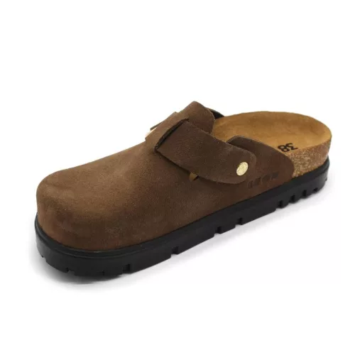 Leon Comfortstep 6006 barna női bőr klumpa 36-40- Birkenstockhoz hasonlatos talppal