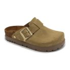 0Ft kiszállítás! Leon Comfortstep 6006 bézs női bőr klumpa 36-38, 40, 41 Birkenstockhoz hasonlatos talppal