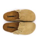 0Ft kiszállítás! Leon Comfortstep 6006 bézs női bőr klumpa 36-38, 40, 41 Birkenstockhoz hasonlatos talppal