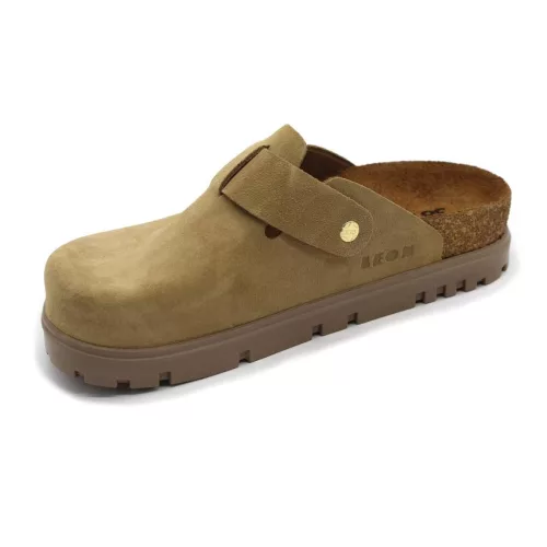 Leon Comfortstep 6006 bézs női bőr klumpa 40  - Birkenstockhoz hasonlatos talppal