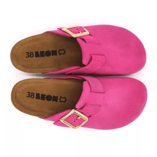 Leon Comfortstep 6006 ciklámen női bőr klumpa 36-41- Birkenstockhoz hasonlatos talppal