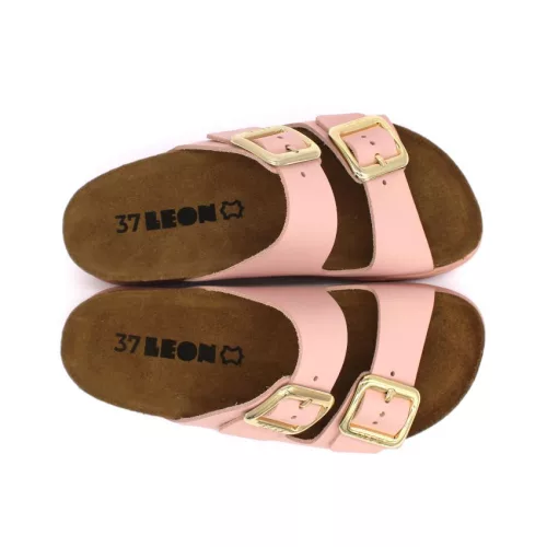 Leon Comfortstep 6010 rose női bőr papucs 36, 37, 40, 41 - Birkenstockhoz hasonlatos talppal