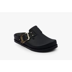   Leon Comfortstep 7002 fekete női bőr klumpa 36-42- Birkenstockhoz hasonlatos talppal