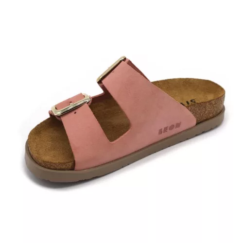 Leon Comfortstep 7010 rose női bőr papucs 36-41 -Birkenstockhoz hasonlatos talppal