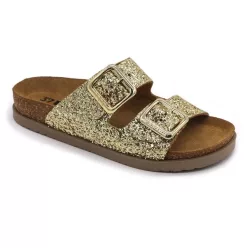   Leon Comfortstep 7011 arany női bőr papucs 37-40 -Birkenstockhoz hasonlatos talppal