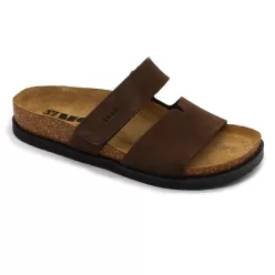   Leon Comfortstep 7020 barna női bőr papucs 36-41 -Birkenstockhoz hasonlatos talppal