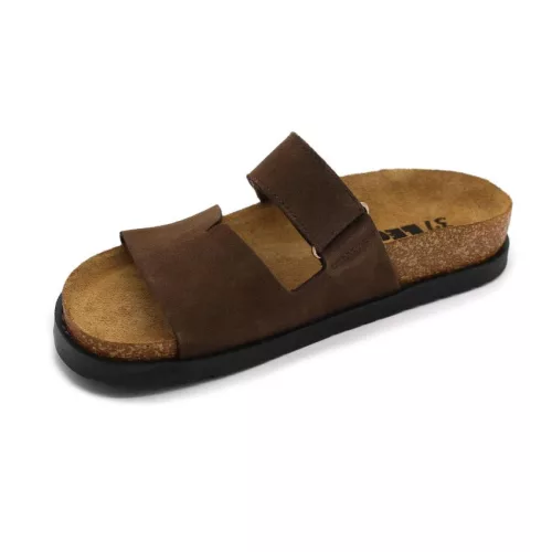 Leon Comfortstep 7020 barna női bőr papucs 36-41 -Birkenstockhoz hasonlatos talppal