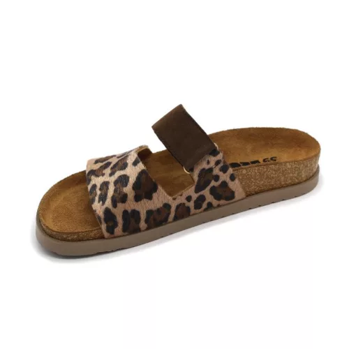 Leon Comfortstep 7021 barna női bőr papucs 36-41 -Birkenstockhoz hasonlatos talppal