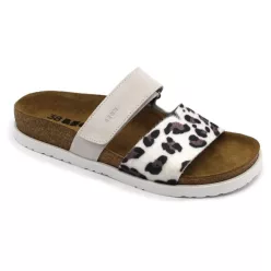   Leon Comfortstep 7021 fehér női bőr papucs 36-41 -Birkenstockhoz hasonlatos talppal