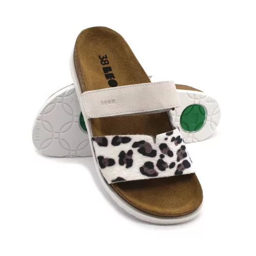 Leon Comfortstep 7021 fehér női bőr papucs 36-41 -Birkenstockhoz hasonlatos talppal