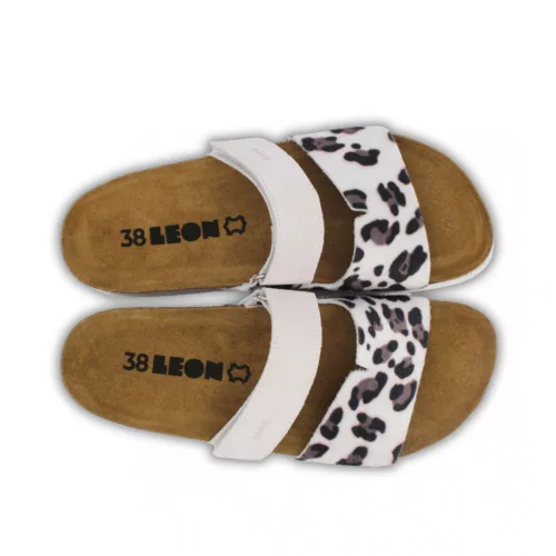 Leon Comfortstep 7021 fehér női bőr papucs 36-41 -Birkenstockhoz hasonlatos talppal