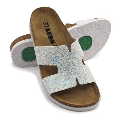 Leon Comfortstep 7030 fehér női bőr papucs 36-41 -Birkenstockhoz hasonlatos talppal