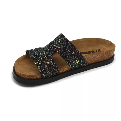 Leon Comfortstep 7030 fekete női bőr papucs 36-41 -Birkenstockhoz hasonlatos talppal