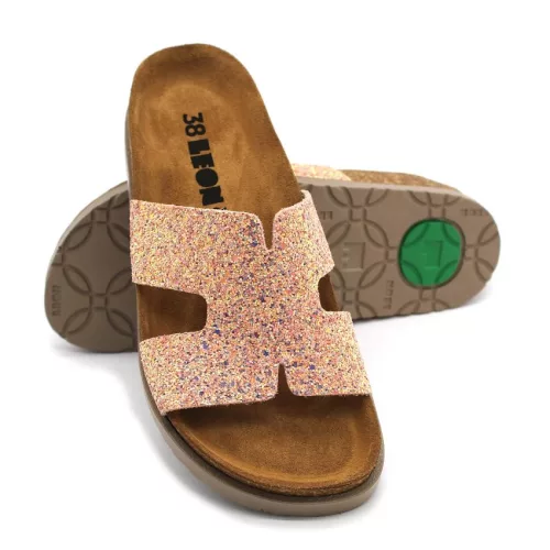 Leon Comfortstep 7030 rose női bőr papucs 36-41 -Birkenstockhoz hasonlatos talppal