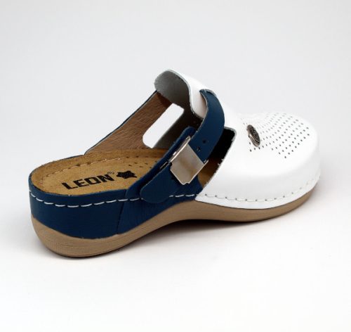Leon Comfortstep 901 kék női bőr papucs 35-42