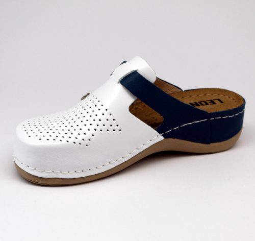 Leon Comfortstep 901 kék női bőr papucs 35-42