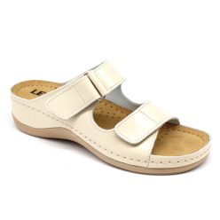 Leon Comfortstep 905 bézs női bőr papucs 40, 41