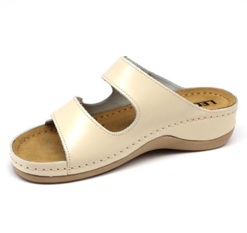 Leon Comfortstep 905 bézs női bőr papucs 40, 41