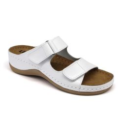   Leon Comfortstep 905 fehér női bőr papucs 36-41 (munkavédelmi)