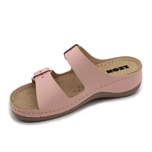 Leon Comfortstep 908 női rose bőr papucs 36-42