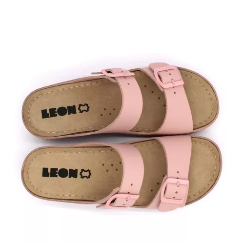 Leon Comfortstep 908 női rose bőr papucs 36-42