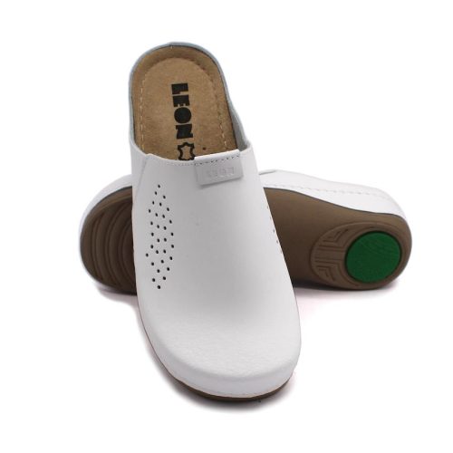 Leon Comfortstep 930 fehér női bőr klumpa 35-42