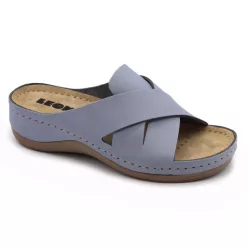 Leon Comfortstep 932 kék orlando női bőr papucs 36-42