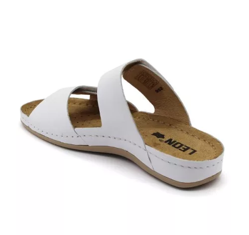 Leon Comfortstep 952 fehér női bőr papucs 36-38