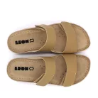 Leon Comfortstep 954 bézs női bőr papucs 36-41