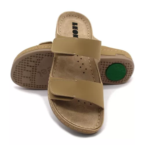 Leon Comfortstep 954 bézs női bőr papucs 36-41