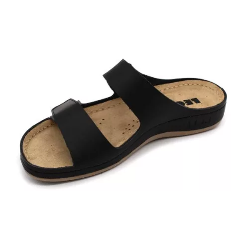 Leon Comfortstep 954 fekete női bőr papucs 36-41