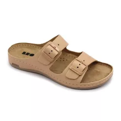 Leon Comfortstep 955 bézs-R női bőr papucs 36