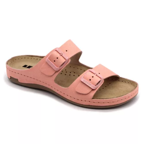 Leon Comfortstep 955 rose-R női bőr papucs 36-41