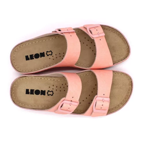 Leon Comfortstep 955 rose-R női bőr papucs 36-41