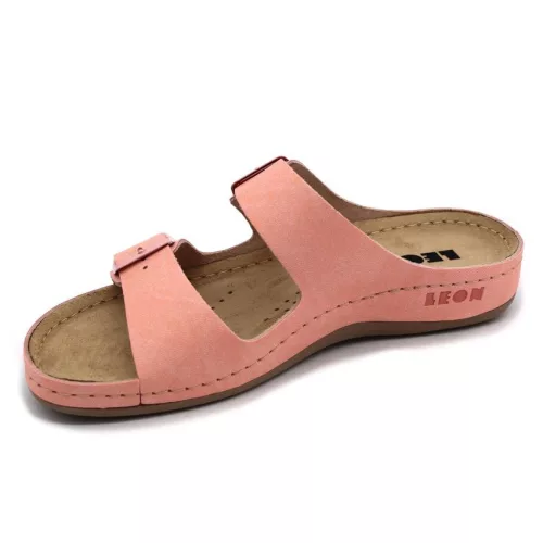 Leon Comfortstep 955 rose-R női bőr papucs 36-41