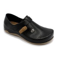   Leon Comfortstep 959 fekete női bőr cipő 36-41 (munkavédelmi)
