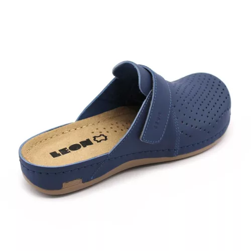 Leon Comfortstep 970 kék női bőr klumpa 36-41