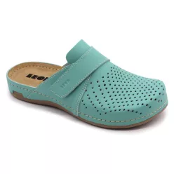 Leon Comfortstep 970 türkiz női bőr klumpa 36-41