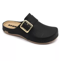 Leon Comfortstep 971 fekete női bőr klumpa 36-41