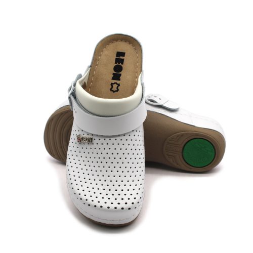 Leon Comfortstep 991 fehér női bőr klumpa 36-41 (munkavédelmi)