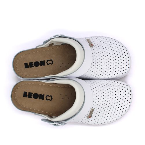 Leon Comfortstep 991 fehér női bőr klumpa 36-41 (munkavédelmi)