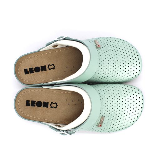 Leon Comfortstep 991 zöld női bőr klumpa 36-41 (munkavédelmi)