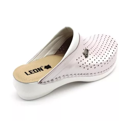 Leon Comfortstep PU 100 perla női bőr papucs 35-42